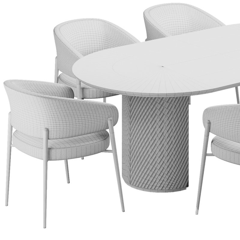 Dinning chair and table159 - Image 5