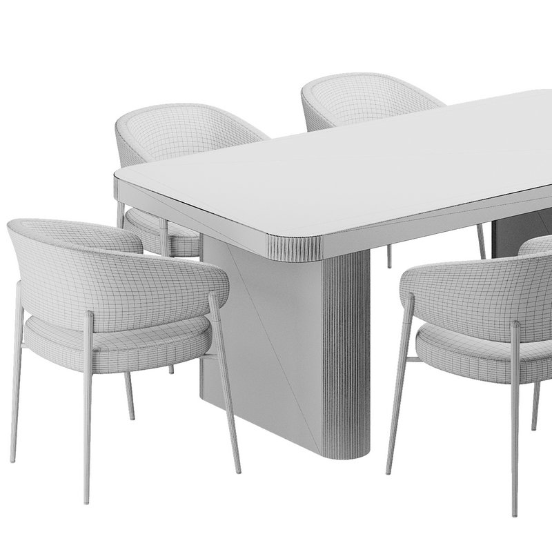 Dinning chair and table161 - Image 6