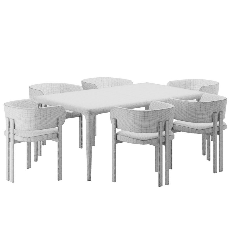 Dinning chair and table150 - Image 7