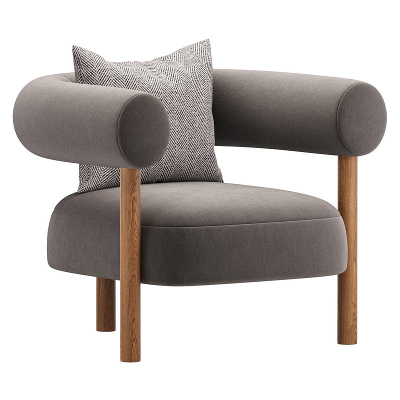 Boston Snow Boucle Chair - Image 2