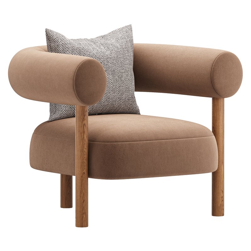 Boston Snow Boucle Chair - Image 3