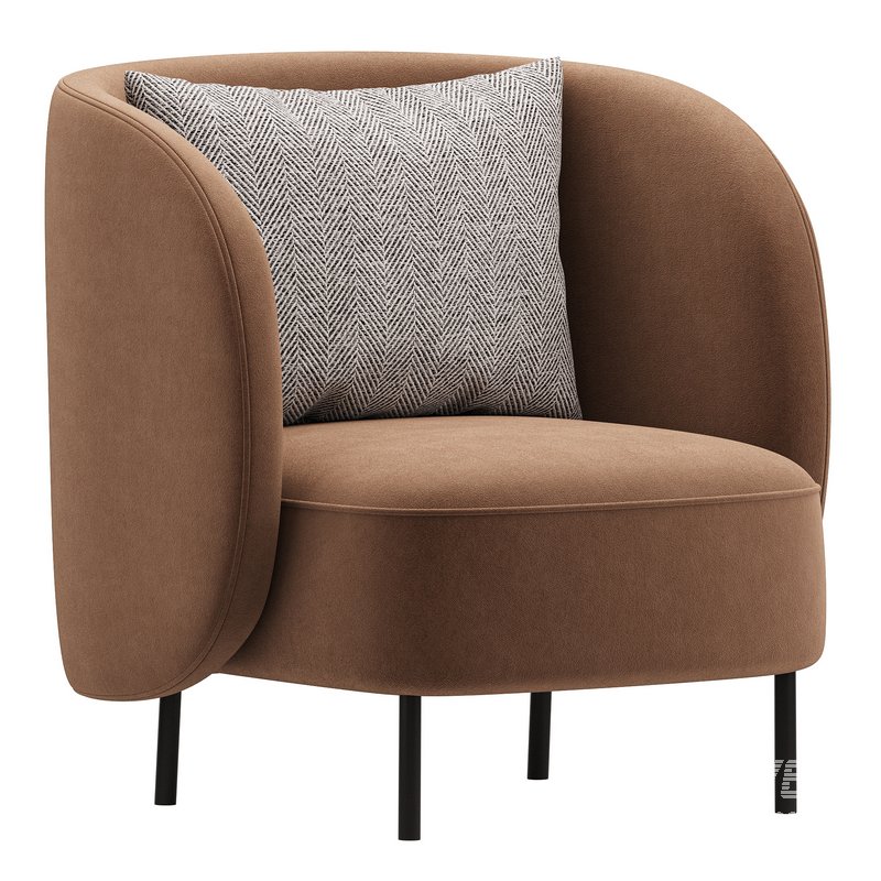 Modern Boucle Accent Chair 27.9 - Image 3