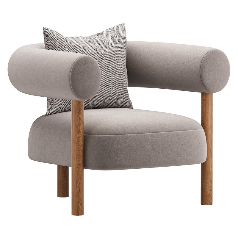 Boston Snow Boucle Chair - Image 4