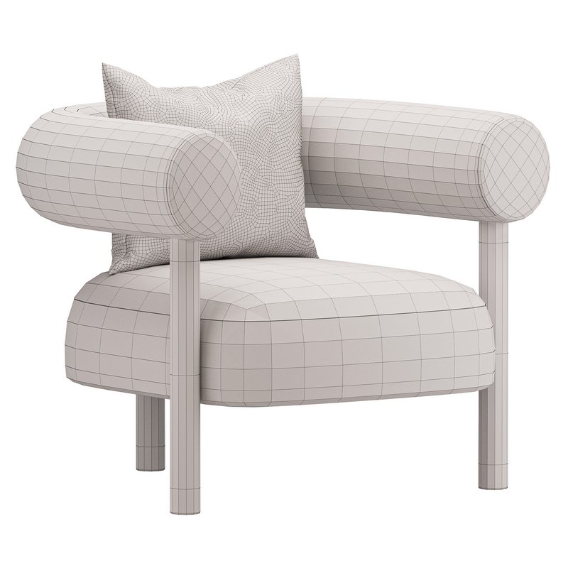 Boston Snow Boucle Chair - Image 5