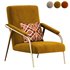 Mid century Accent Chair Velvet - Thumbnail 2
