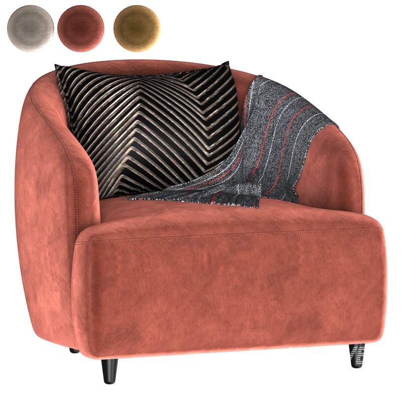 Fotel_koktajlowy_boucle_Elodie - Image 1