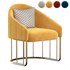 Modern_Accent_Chair_Velvet_Upholstered_Chair_Gold_Base - Thumbnail 1