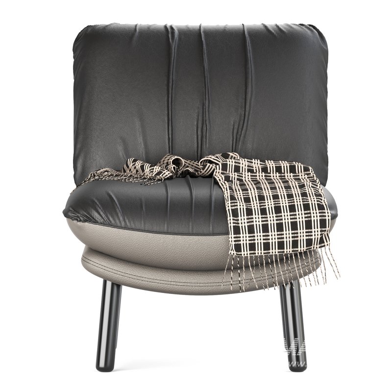 Zuiver Lazy Accent Chair in Vintage Brown - Image 3