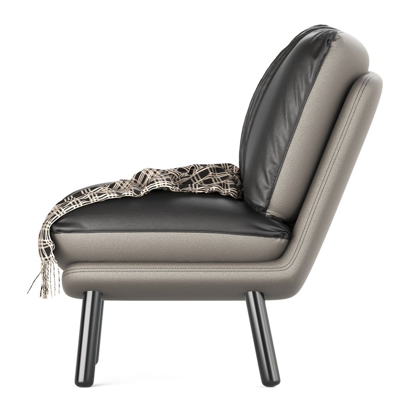 Zuiver Lazy Accent Chair in Vintage Brown - Image 4