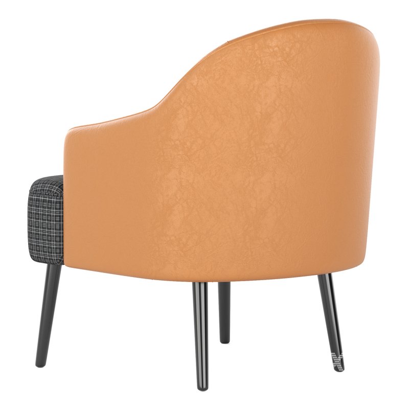 Mid century Houndstooth Accent Chair - Image 2