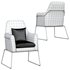 Gray Velvet Accent Chair Modern Upholstered Arm Chair with Gold Legs Pillow Included - Thumbnail 2