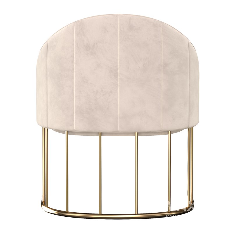 Modern_Accent_Chair_Velvet_Upholstered_Chair_Gold_Base - Image 6