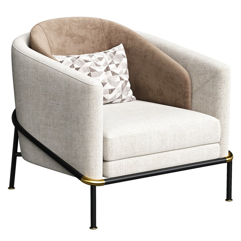 FIL NOIR Armchair By Minotti - Image 1