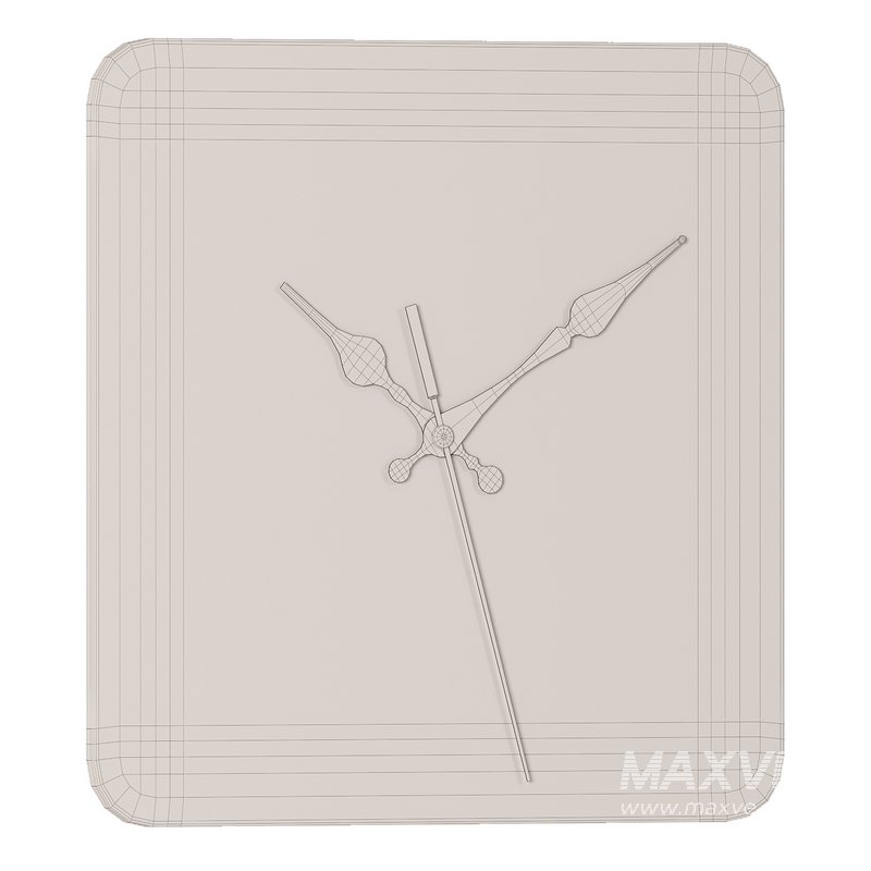 Rooster Nordic Silent Square Wall Clock - Image 3