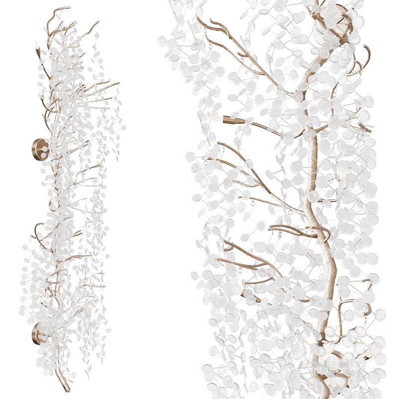 Shiro-Noda Illuminated Eight-Light Wall Sculpture - Image 5