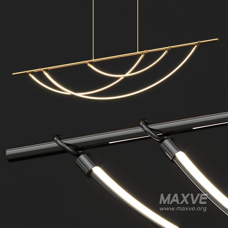 Aryas LED Linear Pendant Light - Image 3