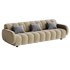 Channel Tufted Retro Sofa - Thumbnail 1