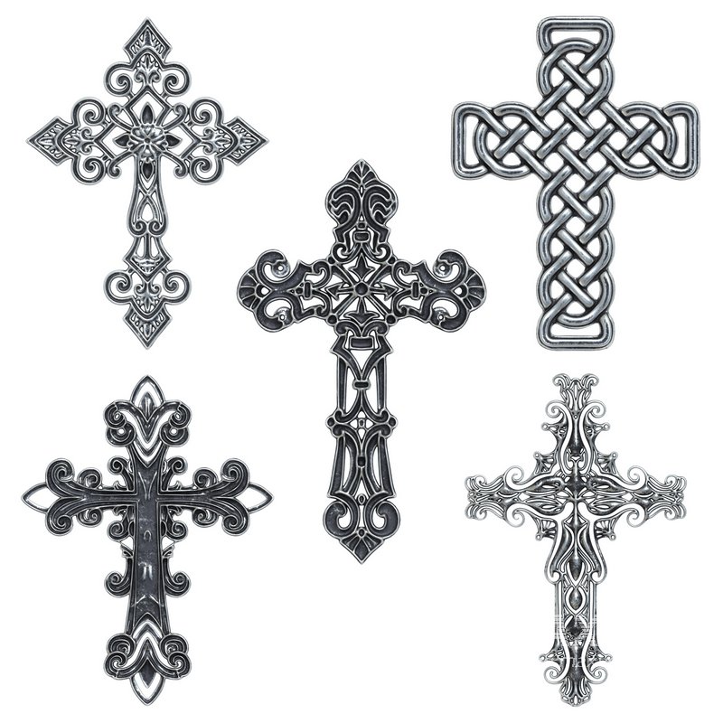 5 Christian cross V 02 - Image 1