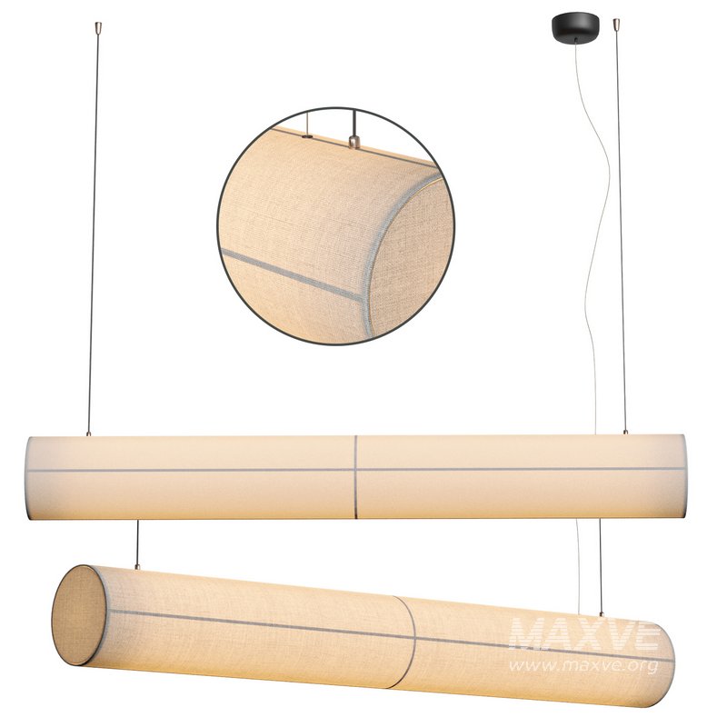 HASHIRA LINEAR PENDANT LAMP, RAW - Image 1
