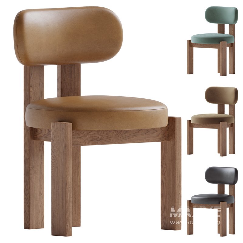 Contemporary oak chair - Image 1