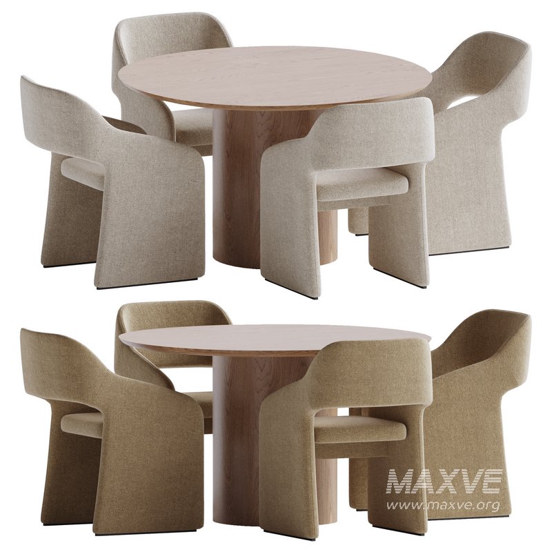 Ellipse table and chairs - Image 1