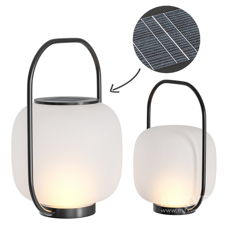 Waterproof Portable LED Rechargeable Solar Powered Outdoor Floor Lamp - Image 1
