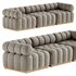Roma Outdoor 3 Piece Sectional Sofa - Thumbnail 1