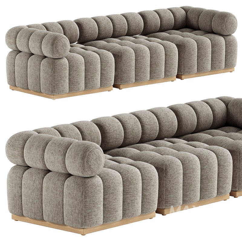 Roma Outdoor 3 Piece Sectional Sofa - Image 1