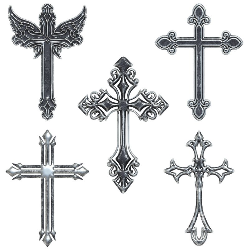 5 Christian cross V 04 - Image 1