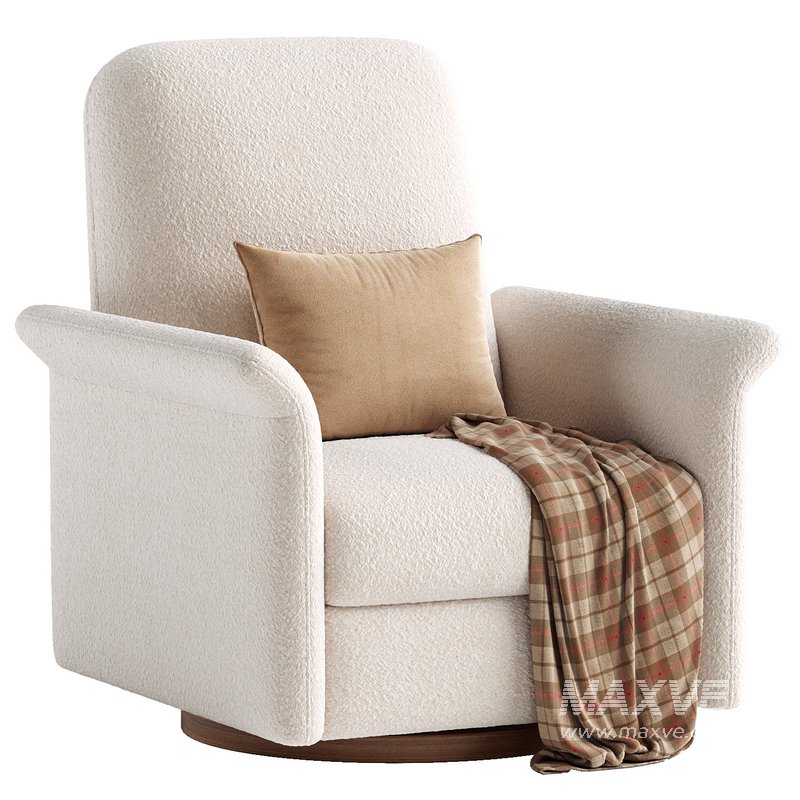 Tasse Reclining Swivel Accent Chair - Image 1