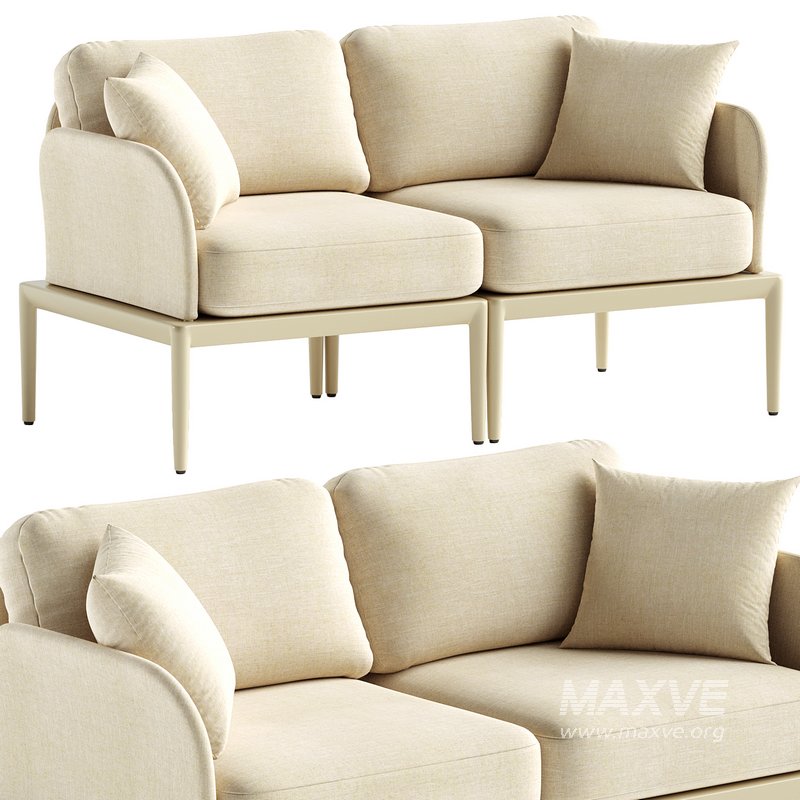 Idda Outdoor Loveseat - Image 1