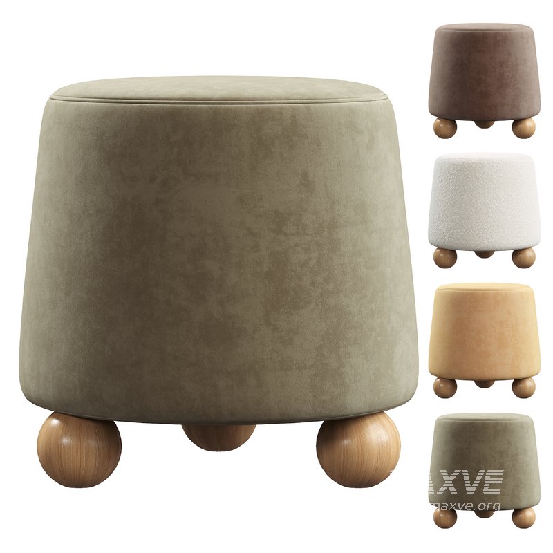 Jaine Boucle Stool - Image 1