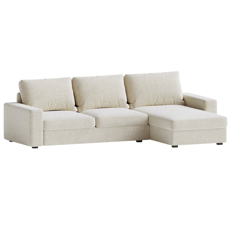 KIVIK 3 seater sofa white - Image 1