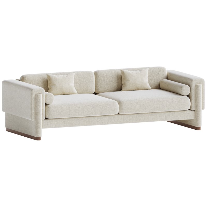 Howard Sofa Upholstered Down and Solid Wood - Image 2