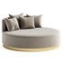 Upholstered round chaise - Thumbnail 3