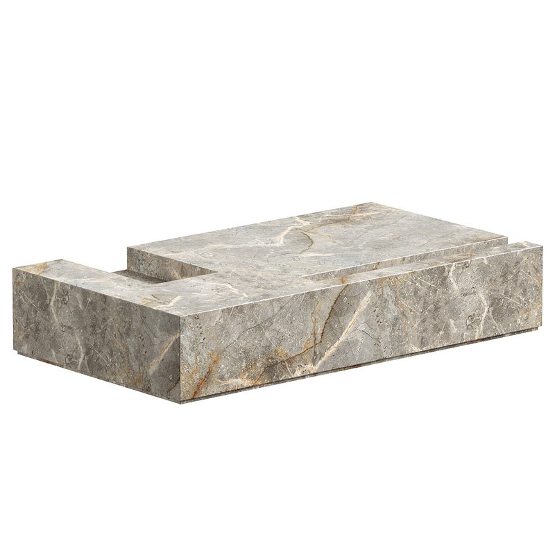 Italian Style Minimalist Marble Coffee Table - Image 2