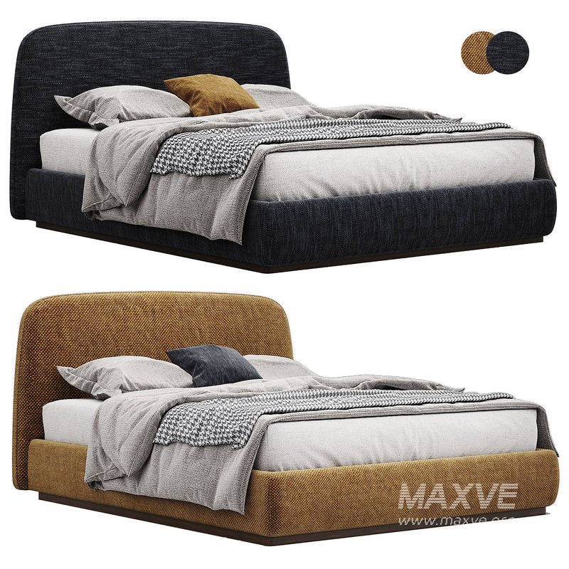 Alhome Velvet Bed - Image 4