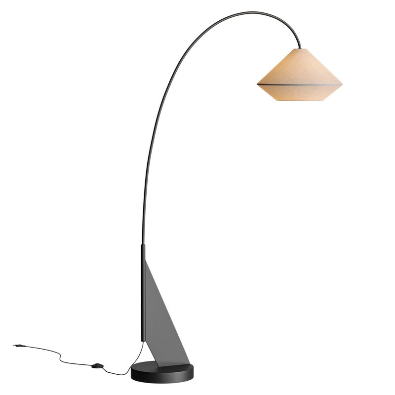 Avenir Dark Bronze Metal Arc Floor Lamp - Image 3