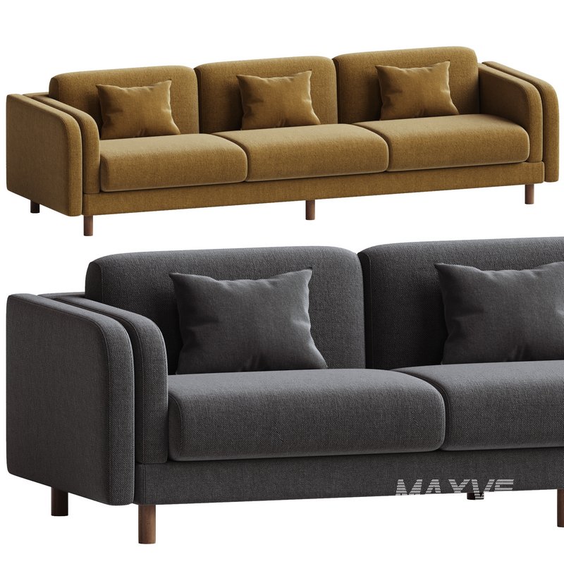 Pershing Curved Arm 104 Sofa - Image 2
