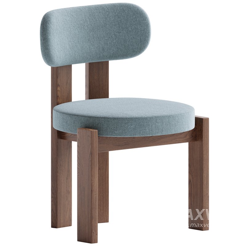 Contemporary oak chair - Image 1