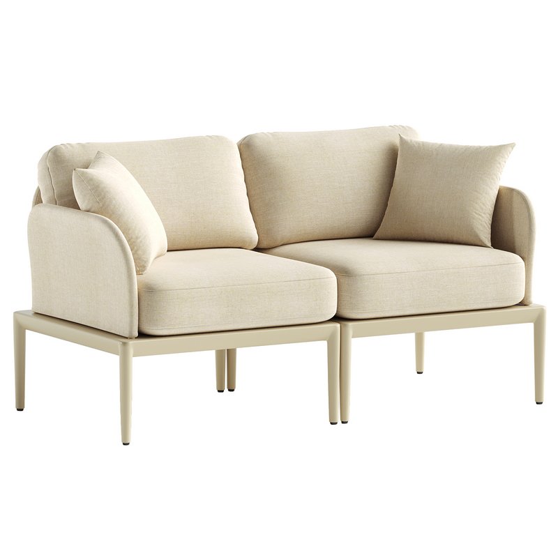 Idda Outdoor Loveseat - Image 2