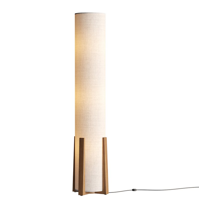 Breton 3 Light Floor Lamp in Natural - Image 1