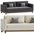 Jake Brindle Wood Base Sofa - Thumbnail 1