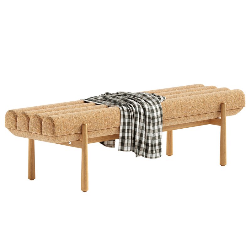 Julianna Sunflower Heavy Linen Bench - Image 2