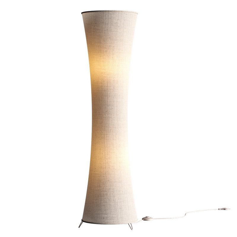 Fabric floor lamp Liana with a concave shape - Image 3