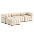 Roma Outdoor 3 Piece Sectional With Ottoman - Thumbnail 2