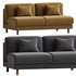 Pershing Curved Armless Loveseat - Thumbnail 1
