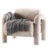 Woood Fauteuil Lenny In Grove Textuur - Thumbnail 1