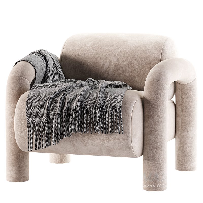 Woood Fauteuil Lenny In Grove Textuur - Image 1