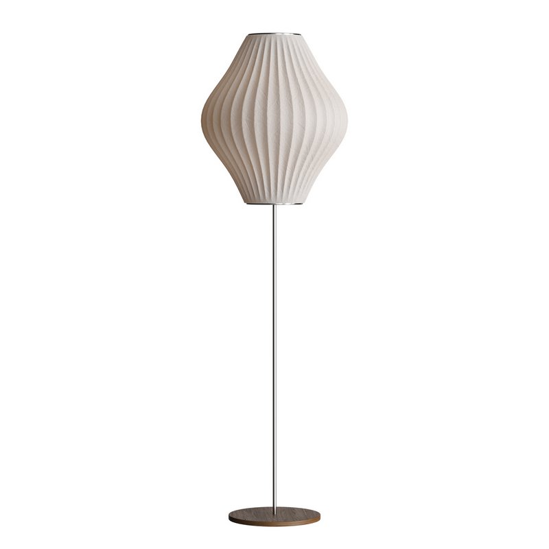 Bubble Lotus Floor Lamp. Herman Miller. Nelson. Cigar - Image 3